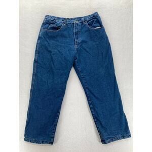 Smith's Workwear Mens 38x30 Fleece Lined Straight Leg‎ Jeans Medium Wash Denim